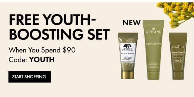 Free Youth- Boosting set | When You Spend \\$90 Code: YOUTH | START SHOPPING