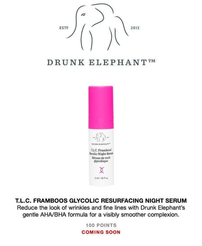 Drunk Elephant T.L.C. Framboos Glycolic Resurfacing Night Serum