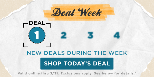 WEEK OF DEALS 25% OFF SELECT STYLES