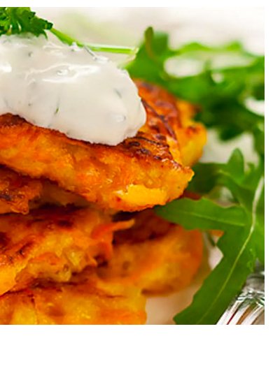 SWEET POTATO FRITTERS WITH BACON-SHALLOT JAM