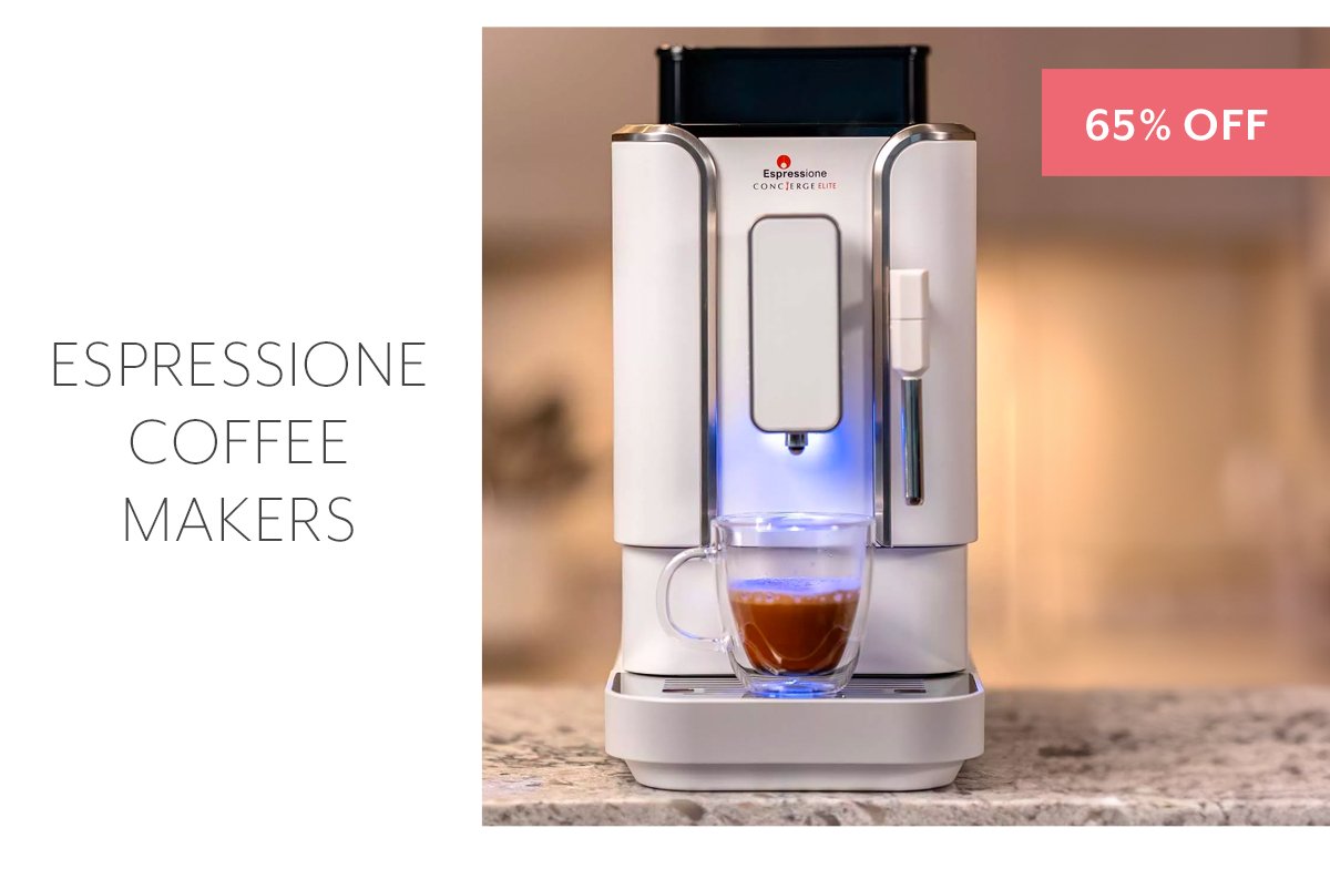 ESPRESSIONE COFFEE MAKERS UP TO 65% OFF
