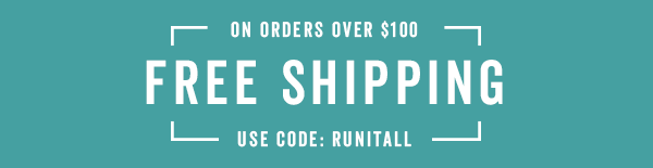 Free Shipping Over \\$100 With Code: RUNITALL