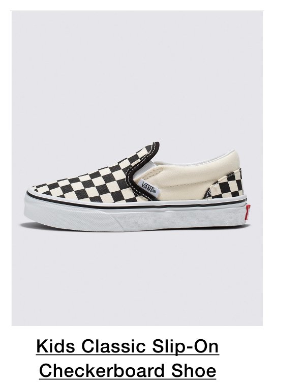 Kids Classic Slip-On Checkerboard Shoe