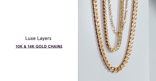 10K & 14K Gold Chains >