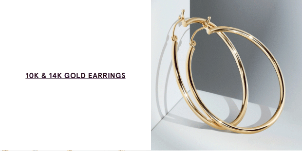 10K & 14K Gold Earrings >