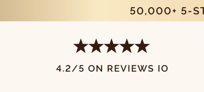 4.2/5 on reviews IO