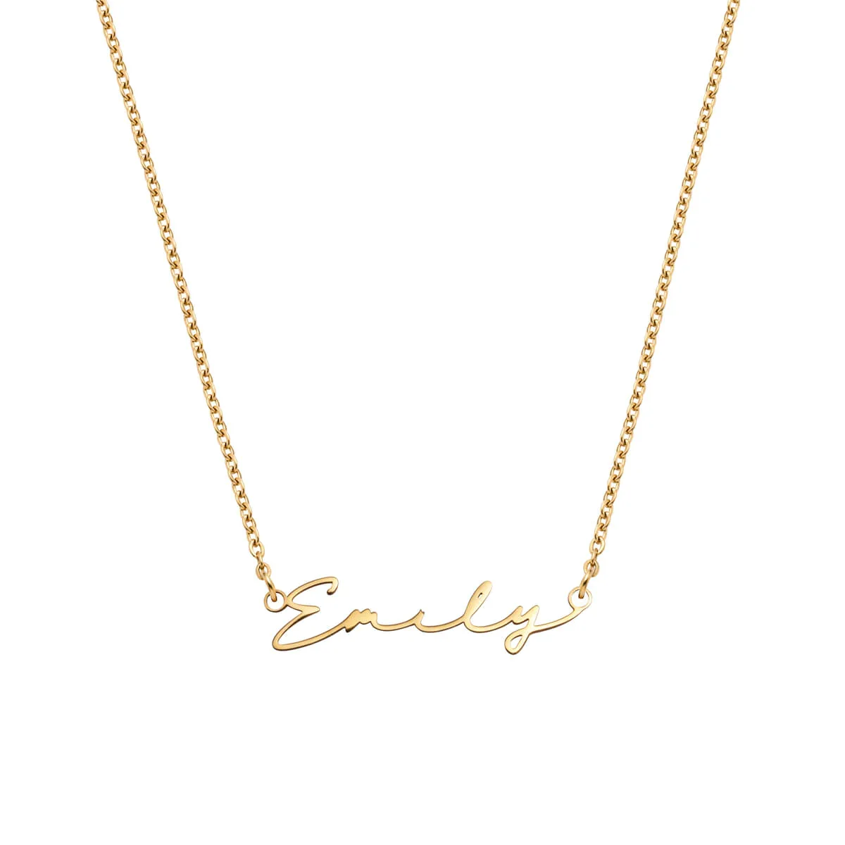 Image of Signature Name Necklace (Gold)