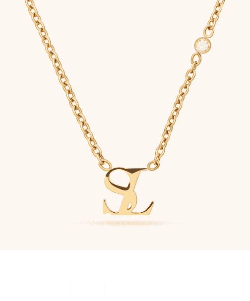 Mini Double Initial Necklace