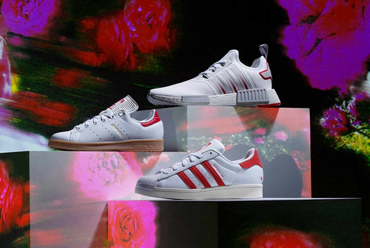 Valentine’s-inspired sneakers and apparel for you and your loved ones.