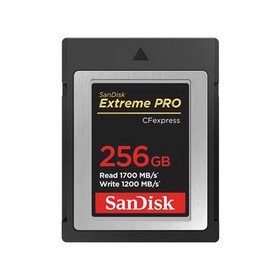 SanDisk Extreme PRO 256GB CFexpress Type-B Memory Card, 1700MB/s Read, 1200MB/s Write