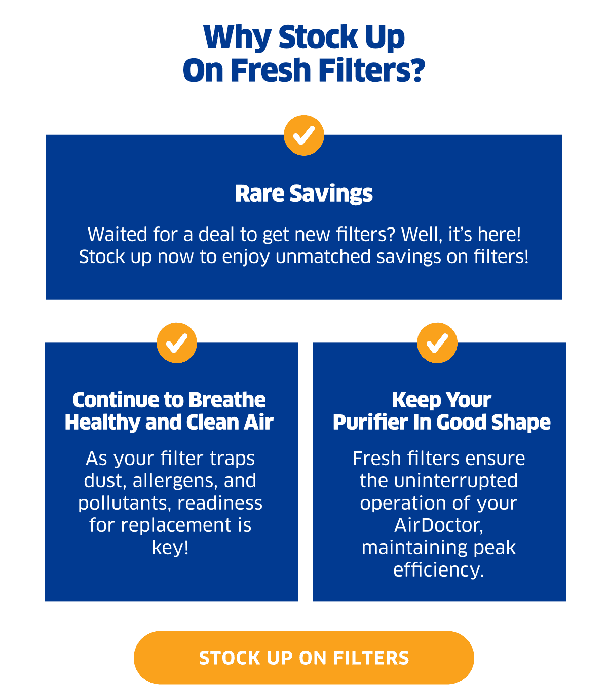 Why Stock Up On Fresh Filters? | Stock Up On Filters