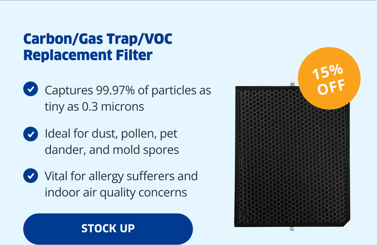 Carbon/Gas Trap/VOC Replacement Filter | Stock Up