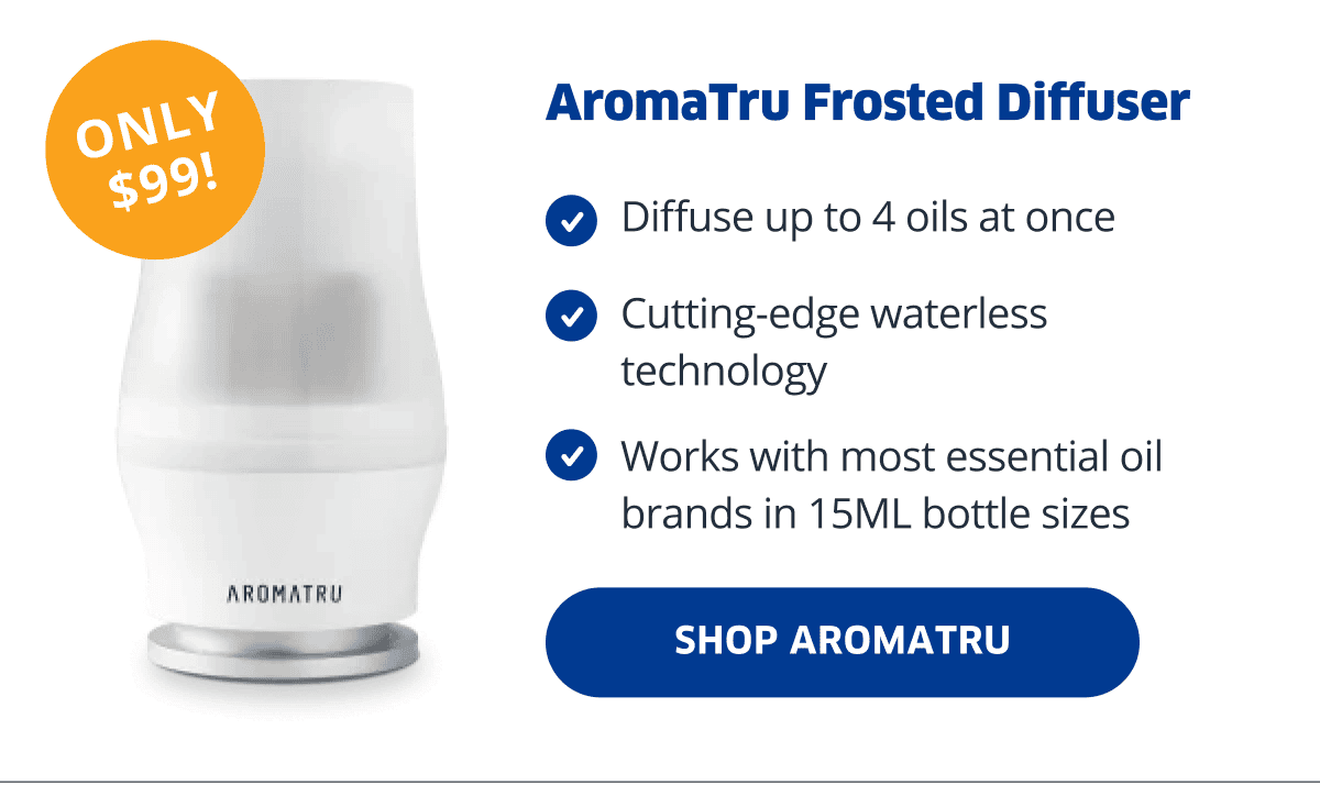 AromaTru Frosted Diffuser | Shop AromaTru