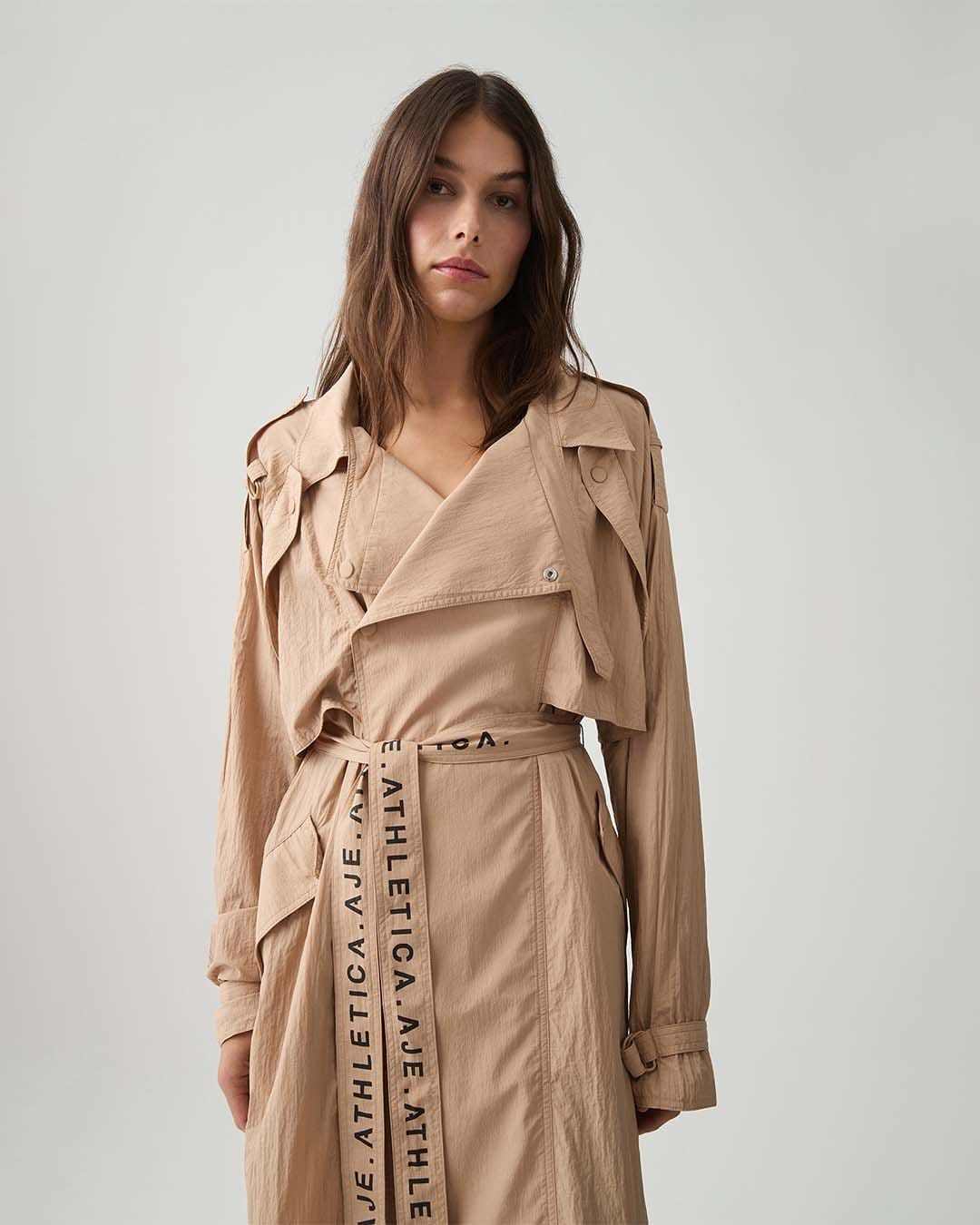Sleeveless Belted Trench 703