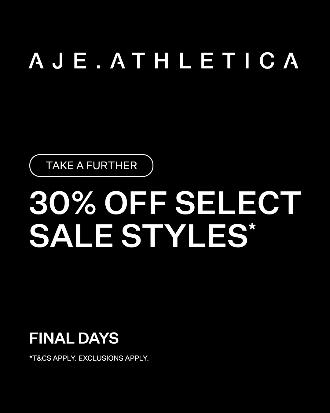 30% Off Select Sale Styles