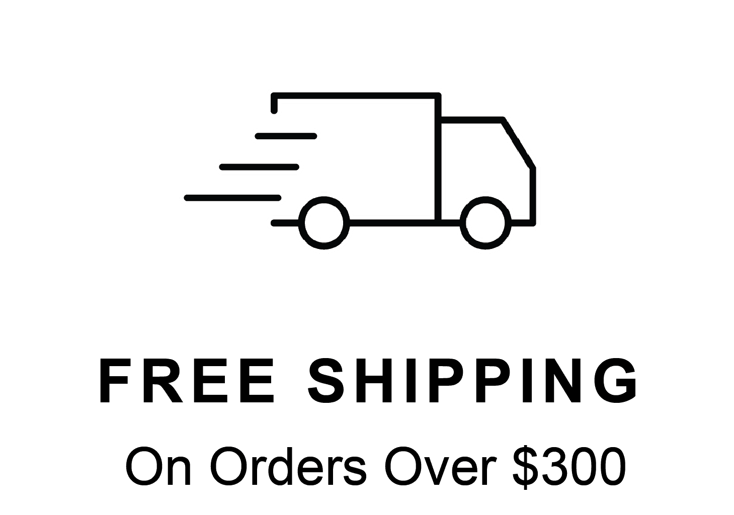 Free Shipping On Orders Over \\$300