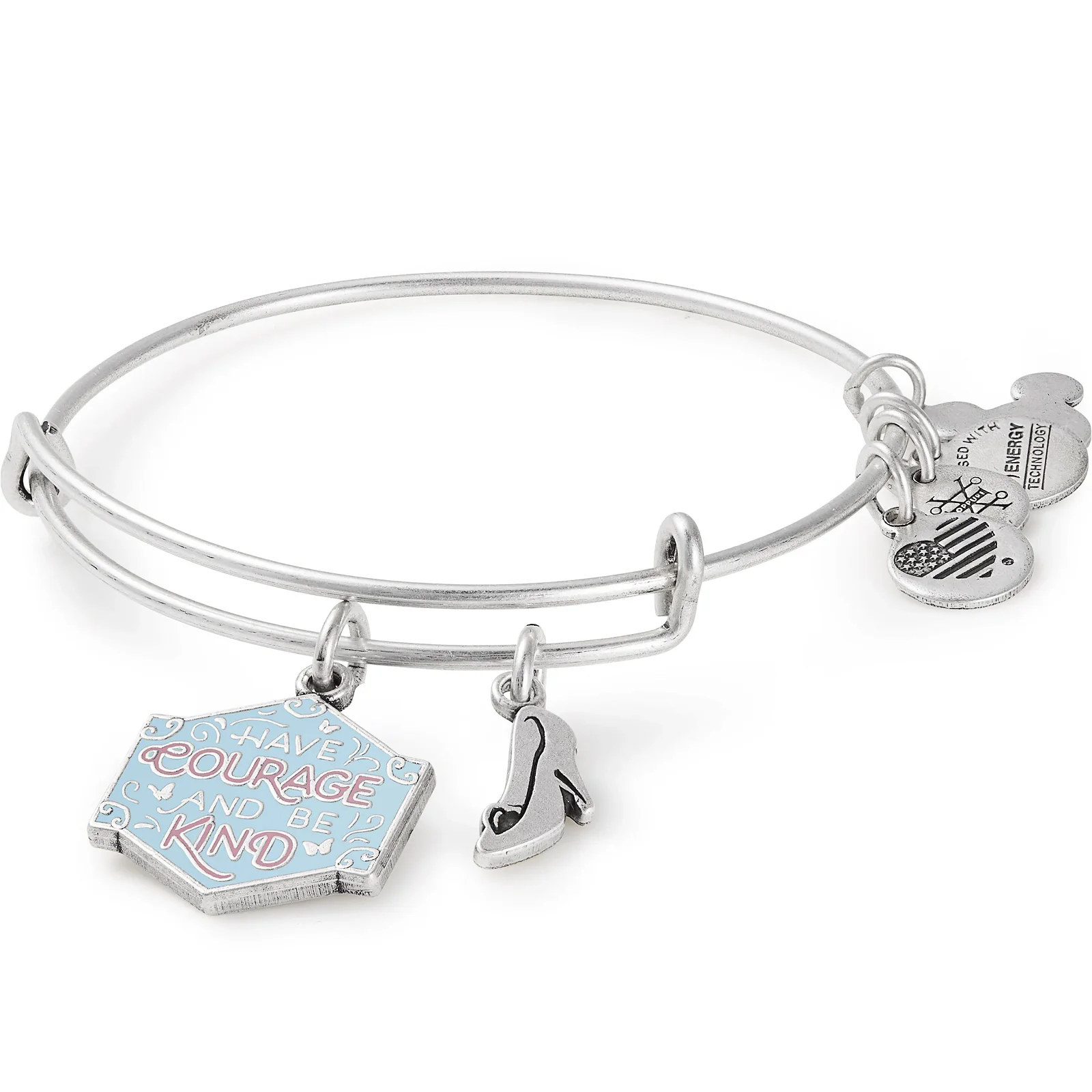 Disney® Cinderella 'Have Courage and Be Kind' Duo Charm Bangle