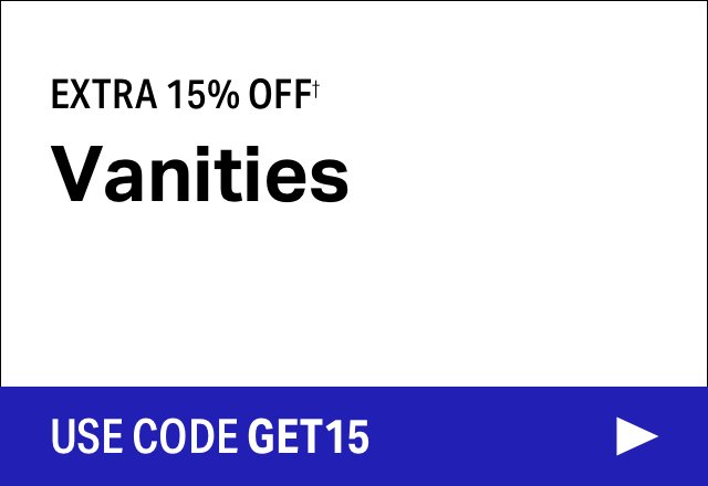 Extra 15% off Vanities