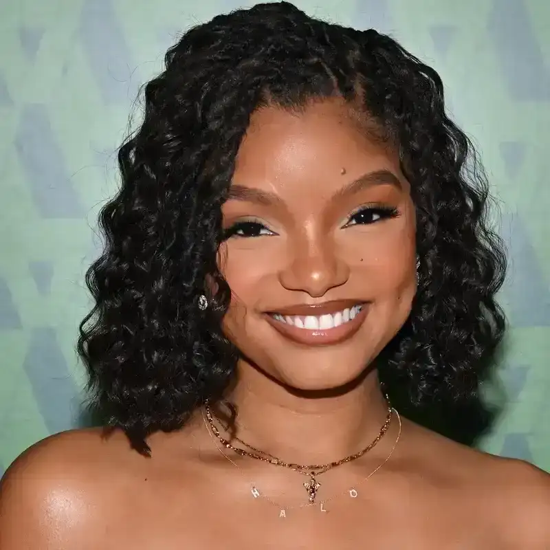 Halle Bailey's Multicolored Nails Don't Really Go Together — But in the Best Way