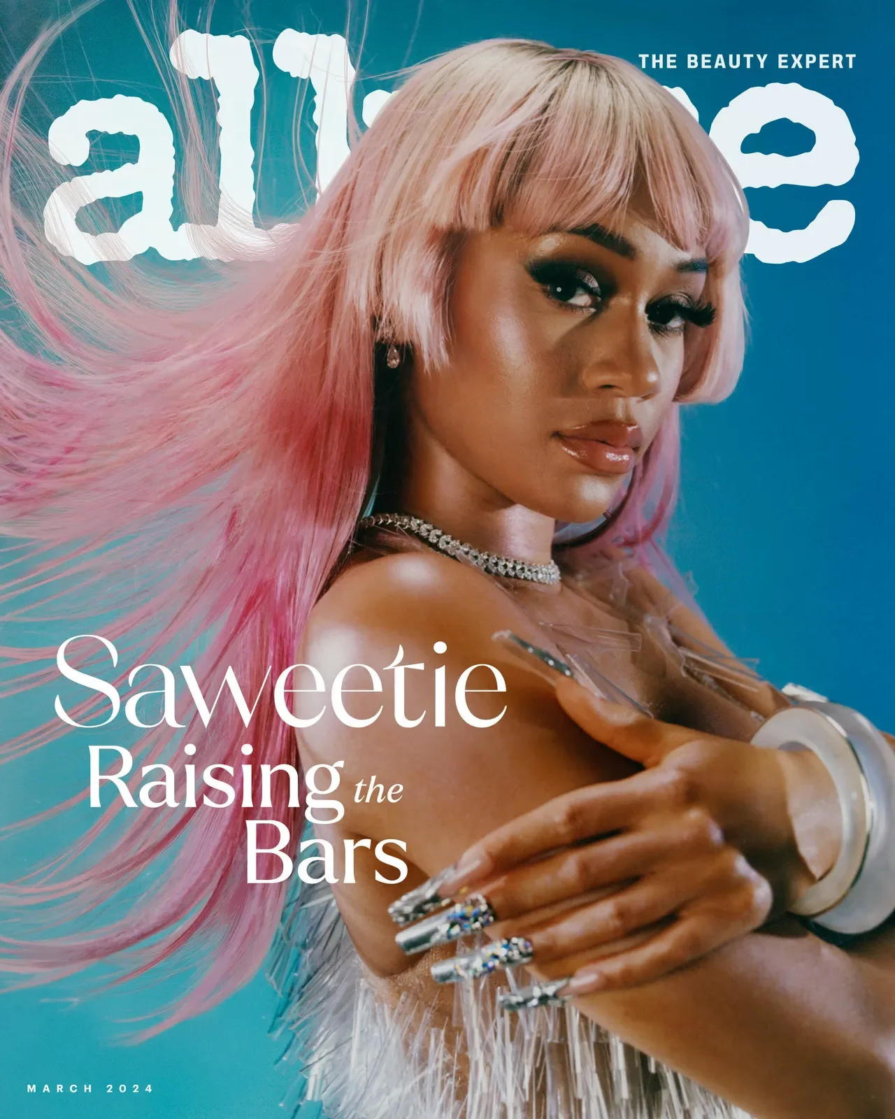 Rapper and Singer Saweetie on Allure's March 2024 Cover