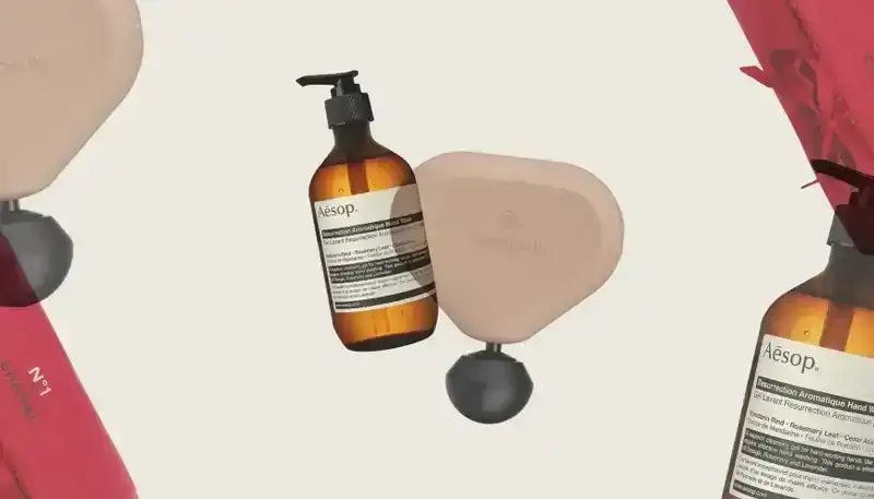 best gifts for women with theragun mini and aesop handsoap bottle