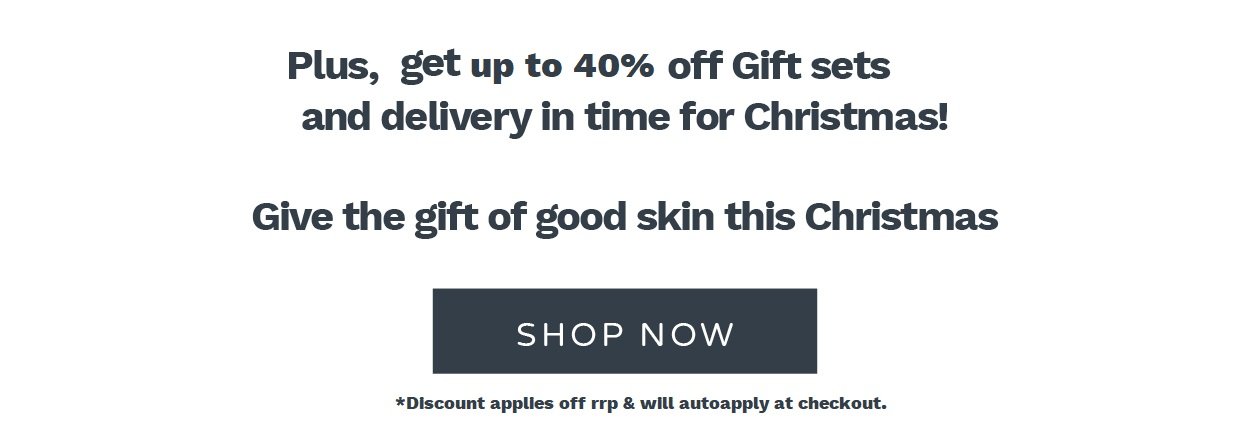 up to 40 percent off gift sets