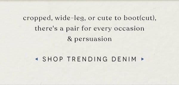 Shop trending denim