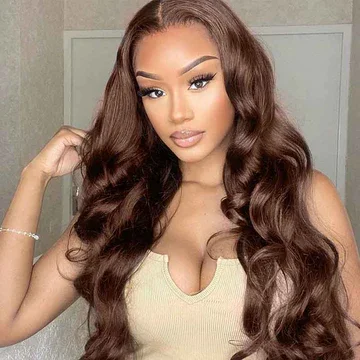 Glueless 6x5 Pre-Cut Lace Closure #4/#33/P27/P1B30/Piano Colored Easy-Wear Upgrade HD Lace Body Wave Human Hair Wig Beginner-Friendly