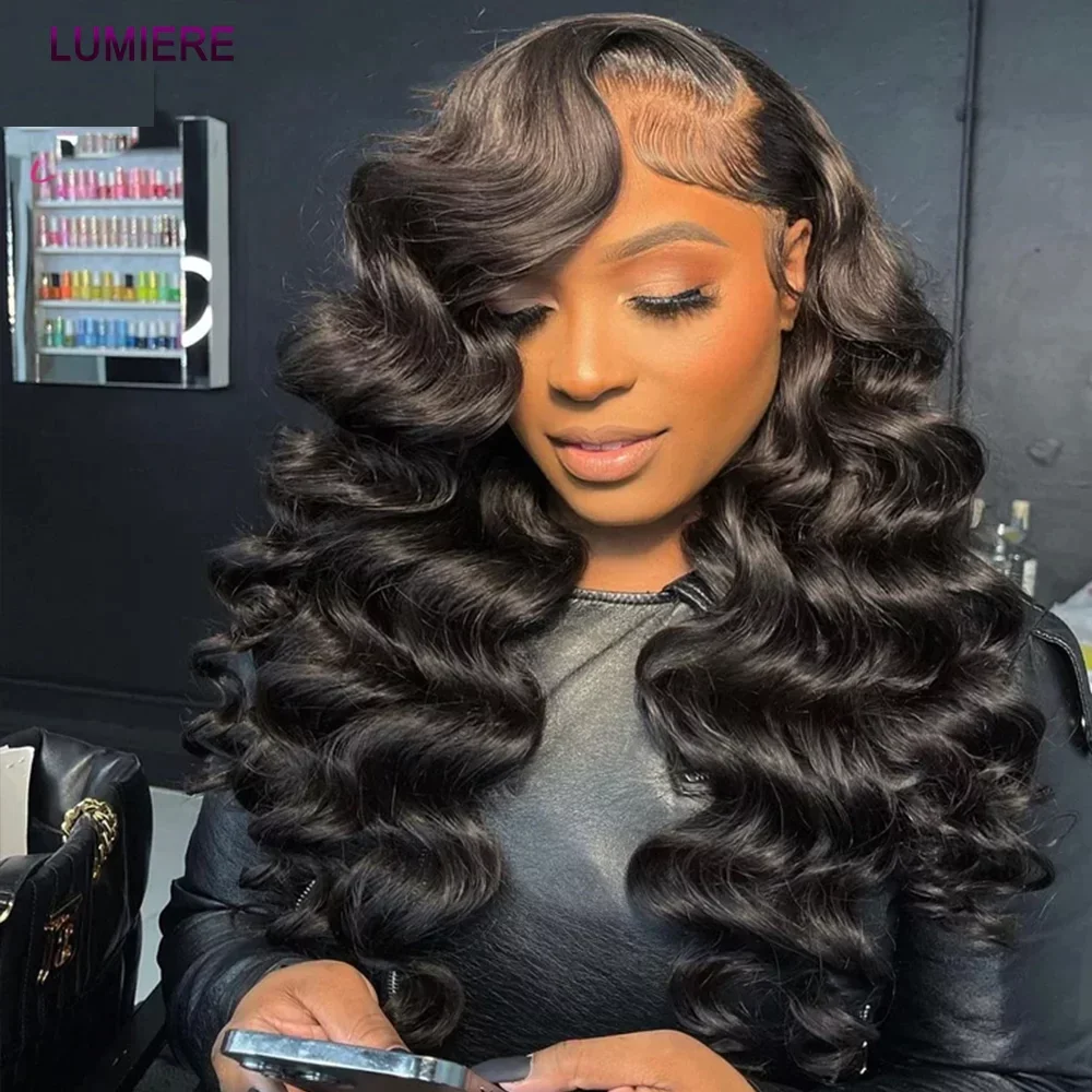 Natural Black Loose Wave+ Highlight #30 Colored Body Wave-18inches-4x4 Lace{BOGO SALE}