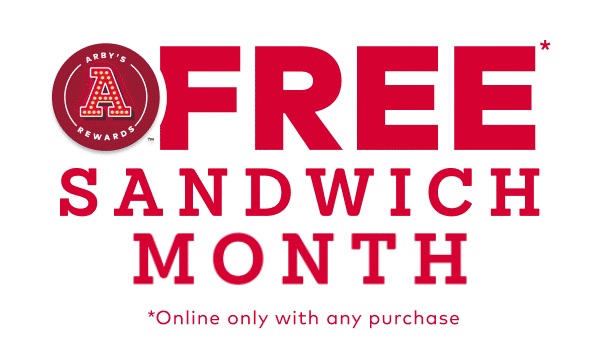Arby's Rewards Free Sandwich Month