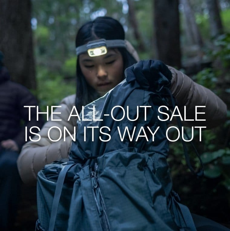 THE ALL-OUT SALE IS ON ITS WAY OUT