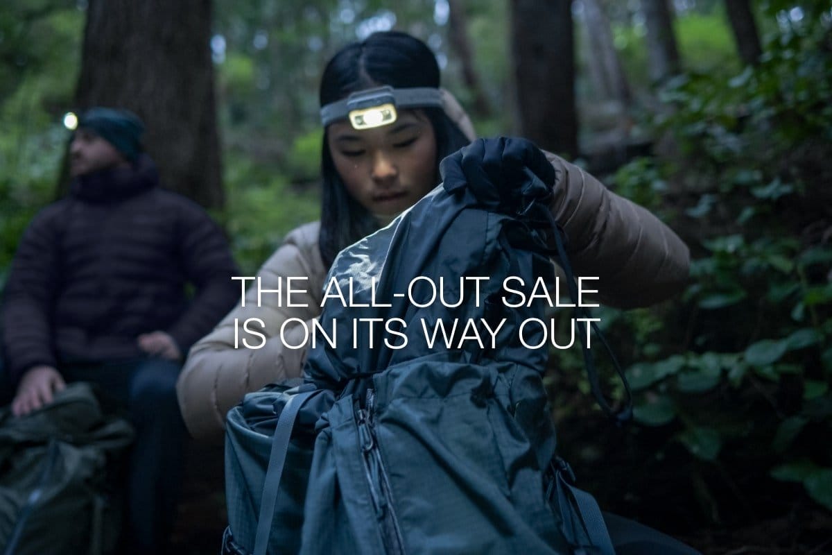 THE ALL-OUT SALE IS ON ITS WAY OUT