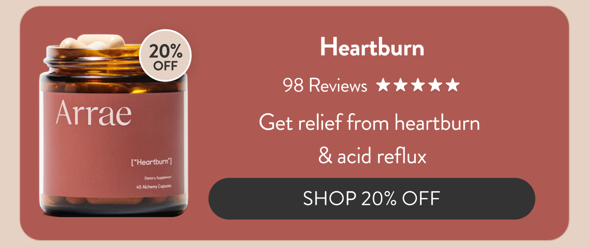 Heartburn [5 stars in 98 reviews] Get relief from heartburn & acid reflux. [Shop 20% Off]