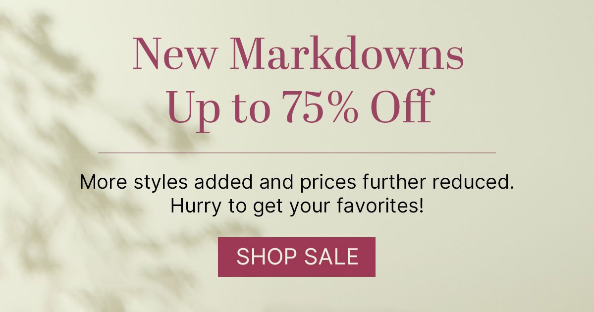 shop markdowns