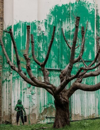 A Green-Hued Banksy Mural Has Popped Up in North London
