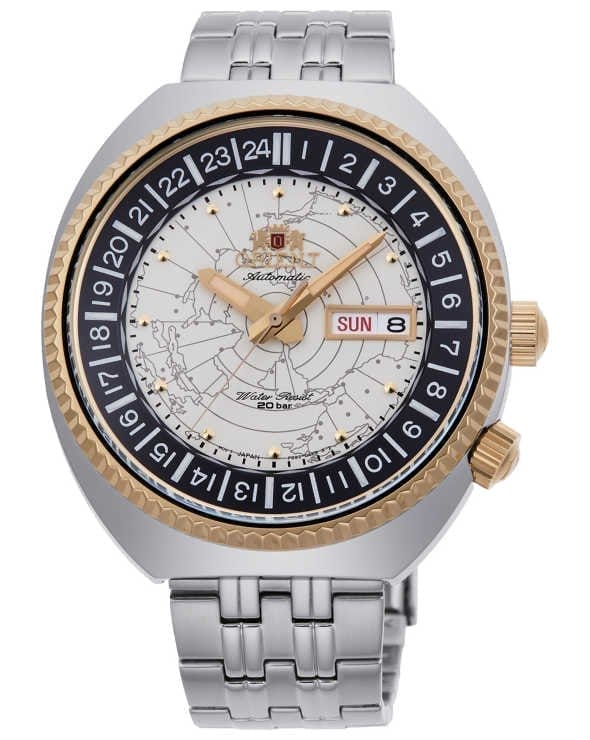 Orient Revival World Map Men's Watch RA-AA0E01S19B