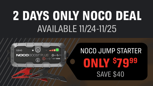 2 DAYS ONLY NOCO DEAL AVAILABLE 11/24-11/25