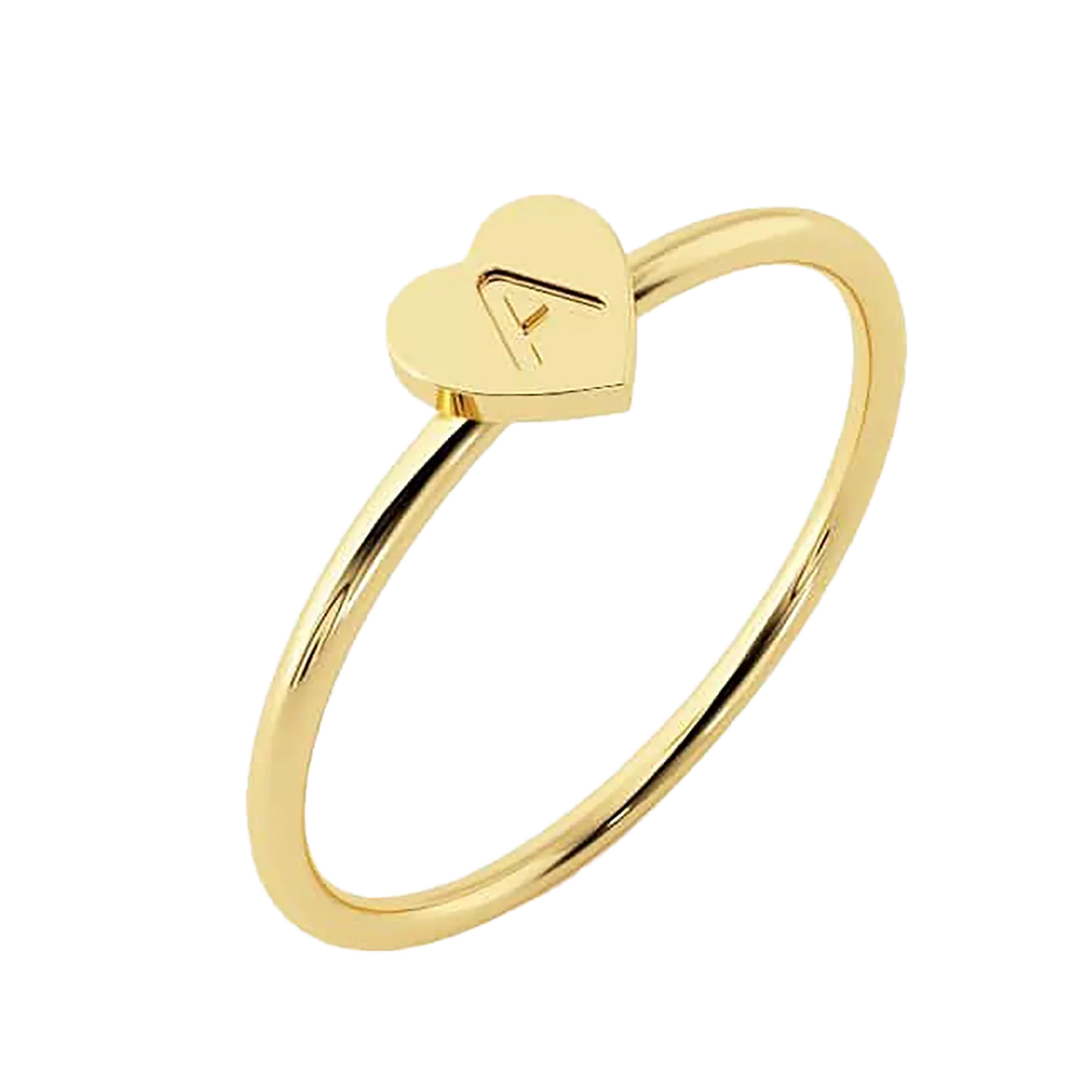 Image of Petit Initial Heart Ring