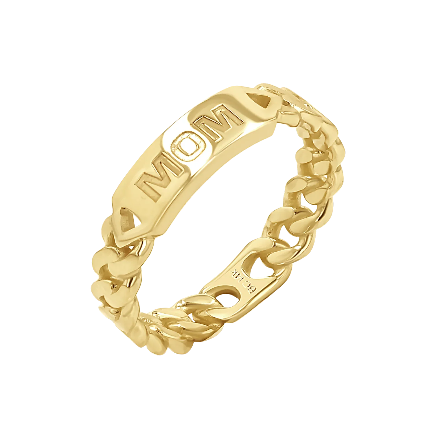 Image of Engravable Cuban Link Ring