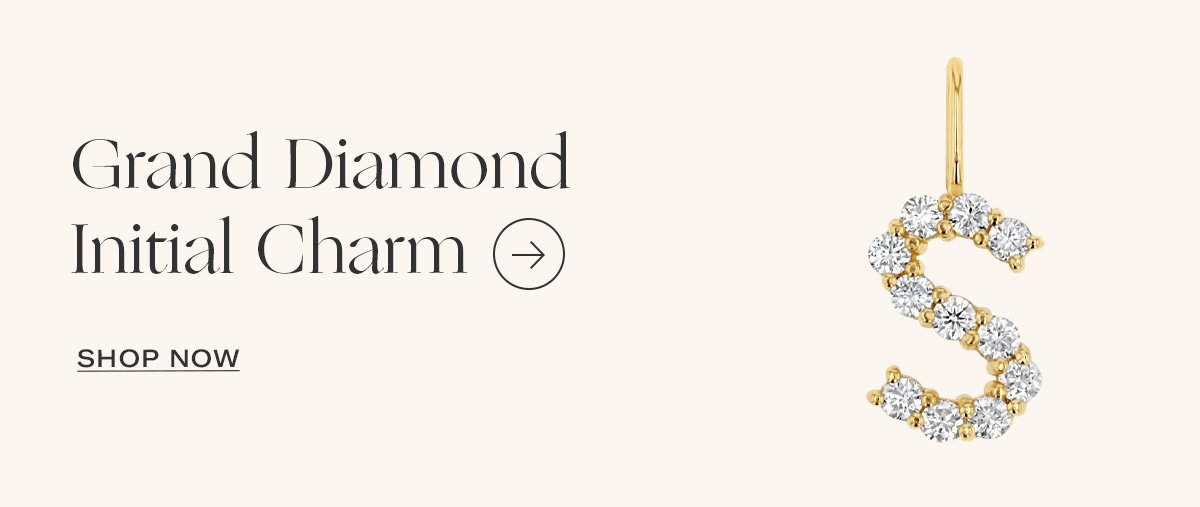 Grand Diamond Initial Charm
