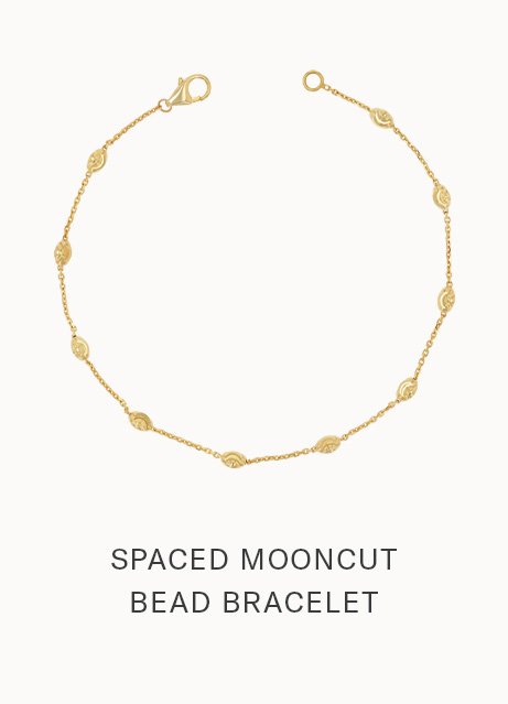 Spaced Mooncut Bead Bracelet