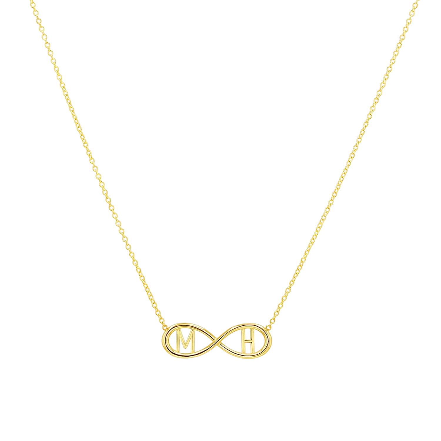 Image of Infinity Letter Necklace