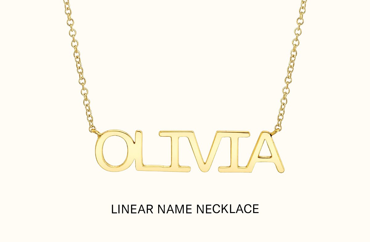 Linear Name Necklace