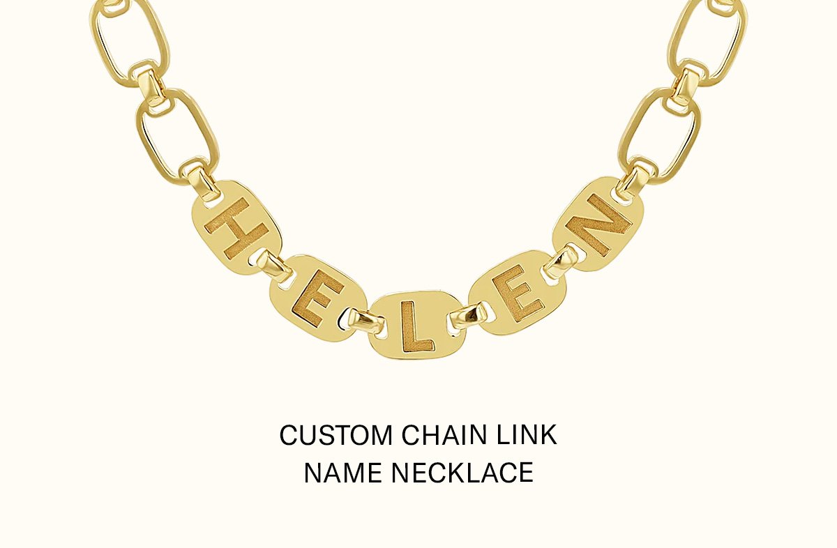 Custom Chain Link Name Necklace