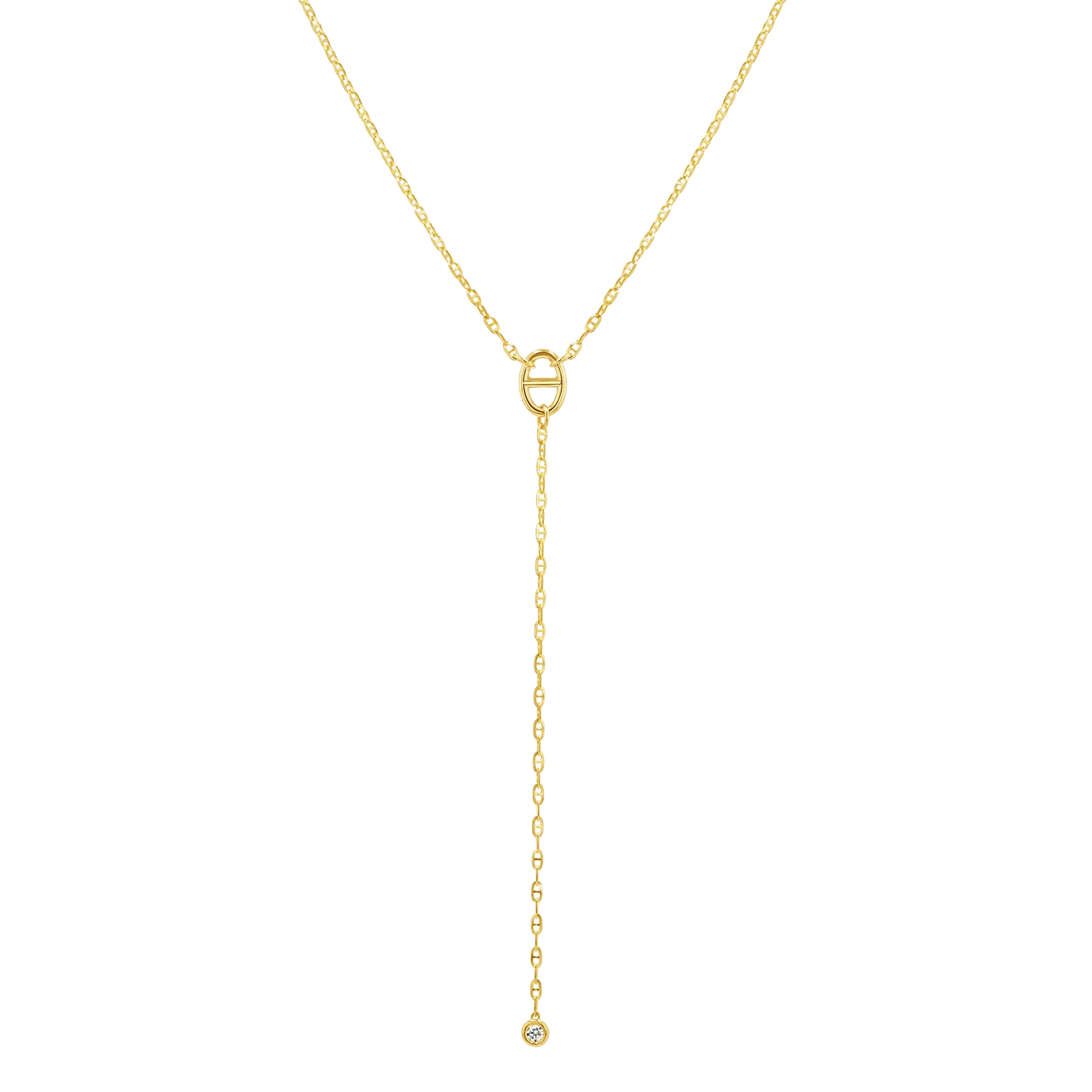 Image of Diamond Mariner Lariat Necklace