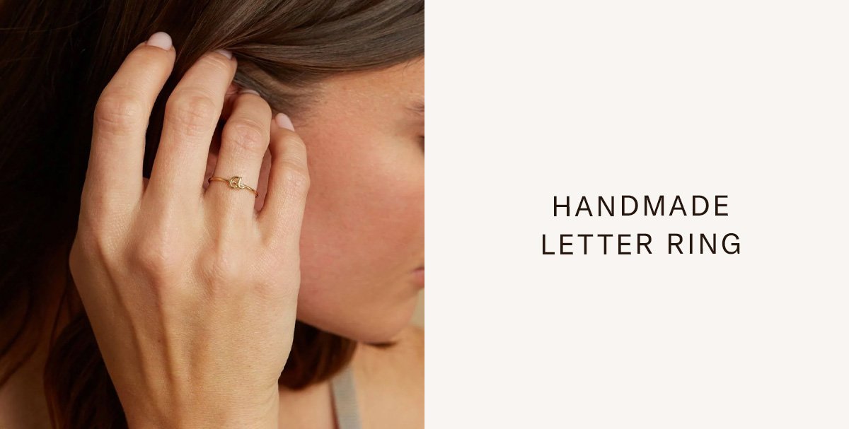 Handmade Letter Ring