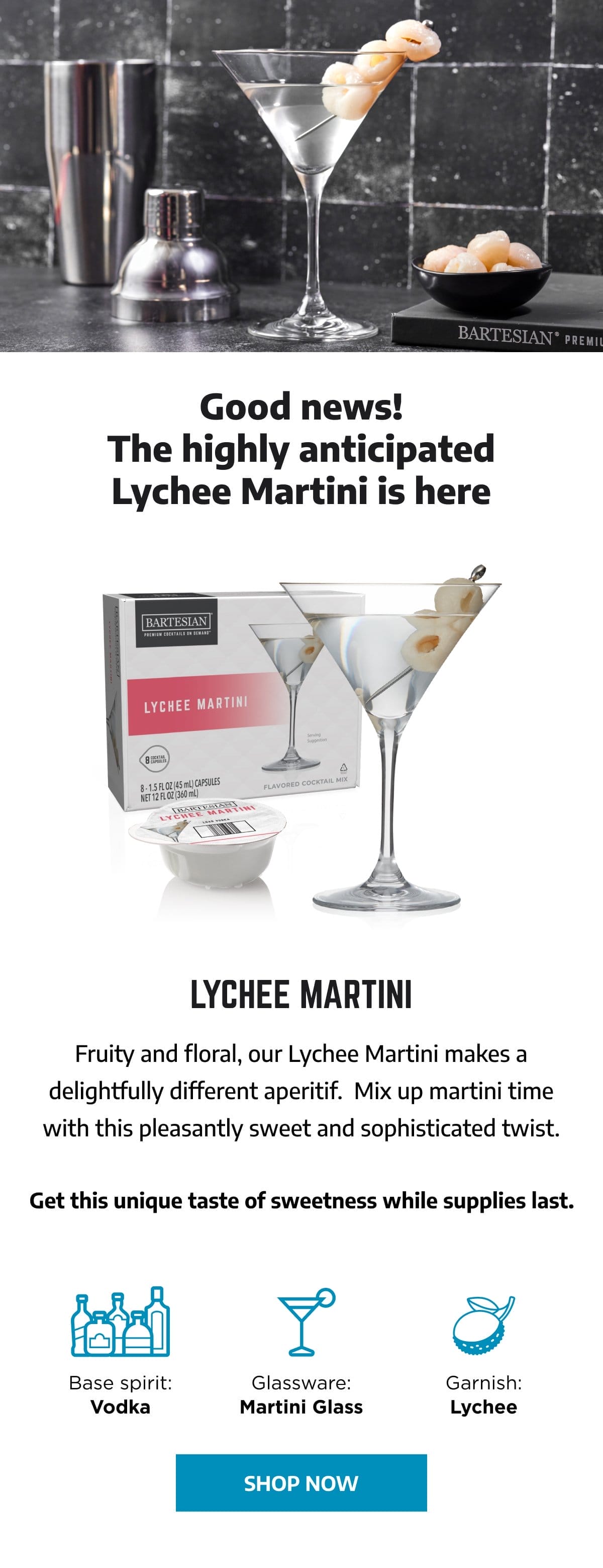 Shop Lychee Martini