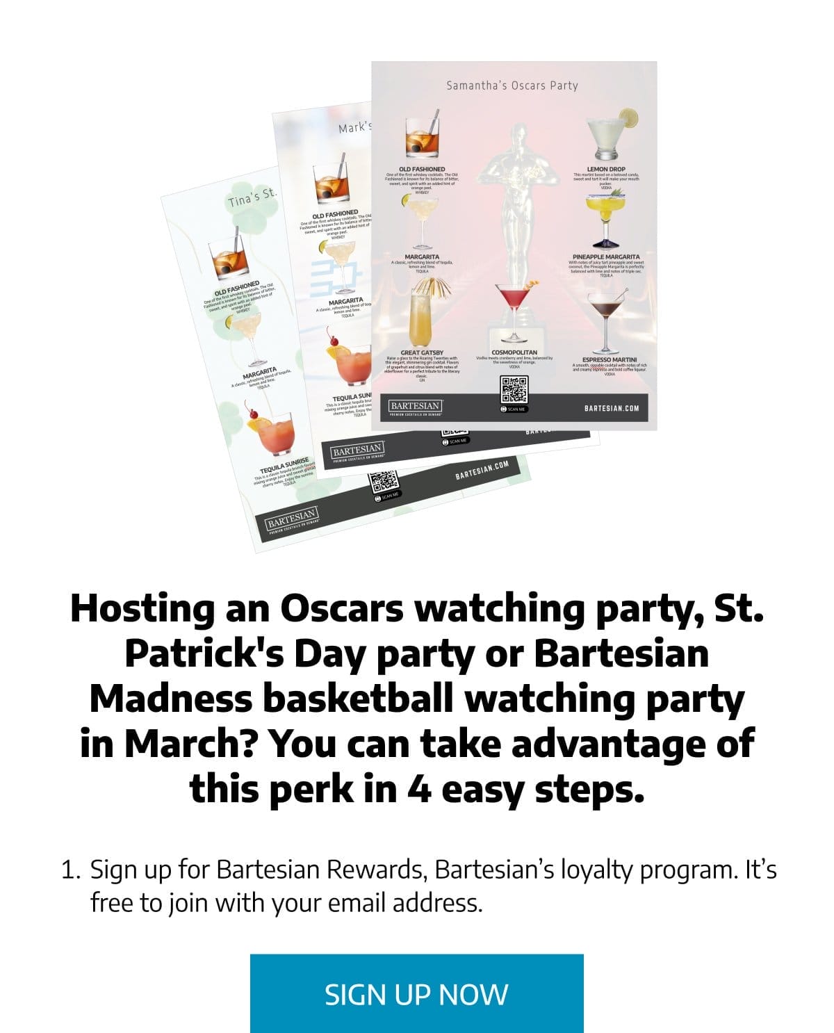 Sign Up for Bartesian Rewards