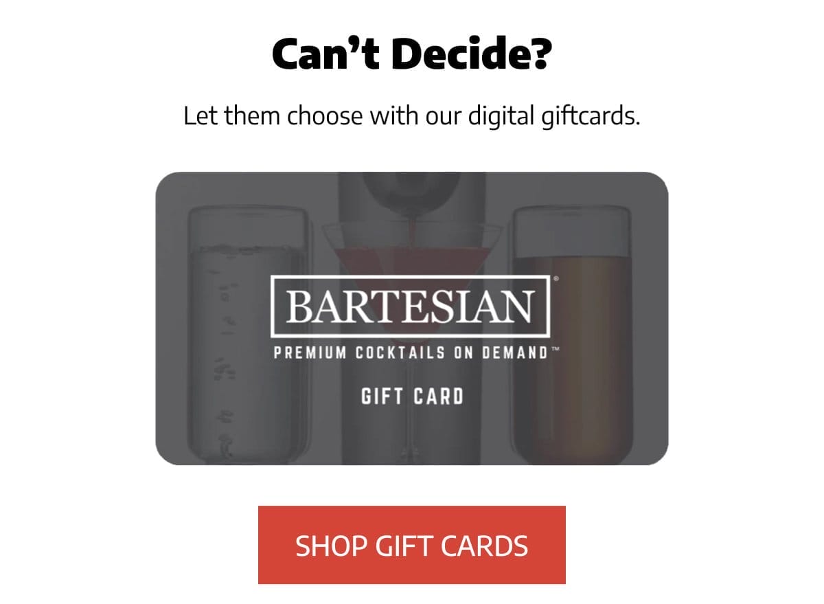 Shop Bartesian Gift Card