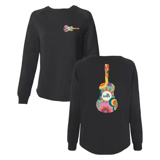 Image of Flower Power Guitar Women's Crew Sweatshirt